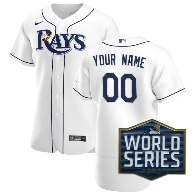 Tampa Bay Rays 2020 MLB Custom Personalized White Jersey