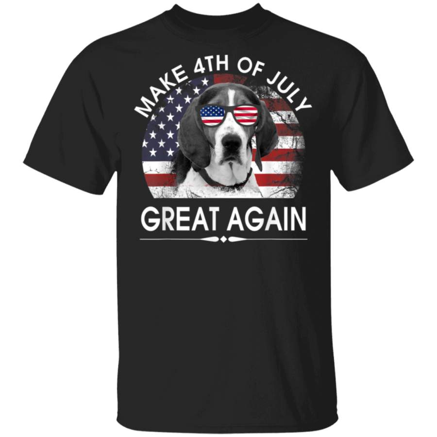 American English Coonhound Make 4th Of July Great Again Dog TShirt