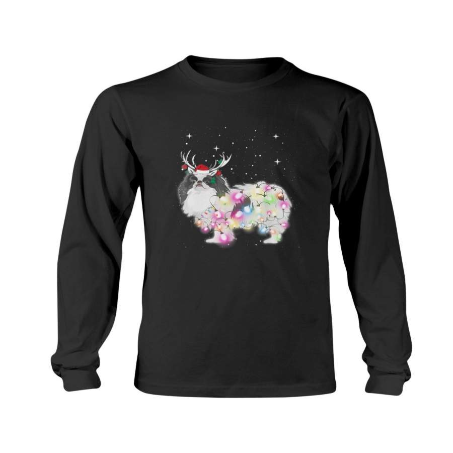 Christmas Lights Japanese Chin Sweatshirt & Hoodie