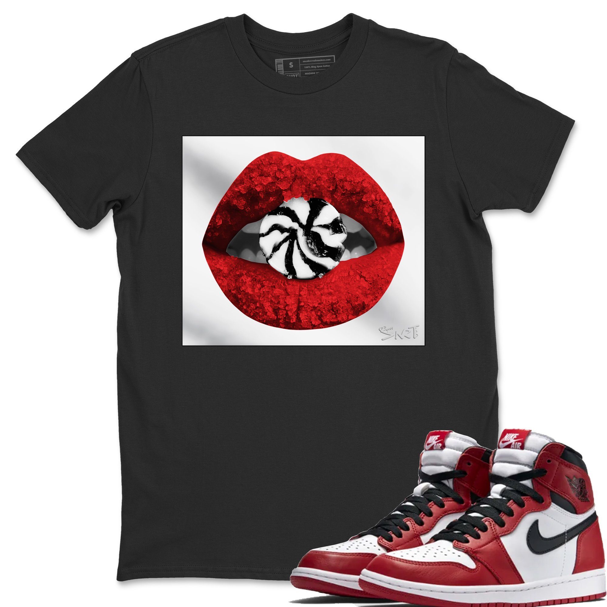 Lips Candy T-Shirt – Air Jordan 1 Varsity Red Chicago