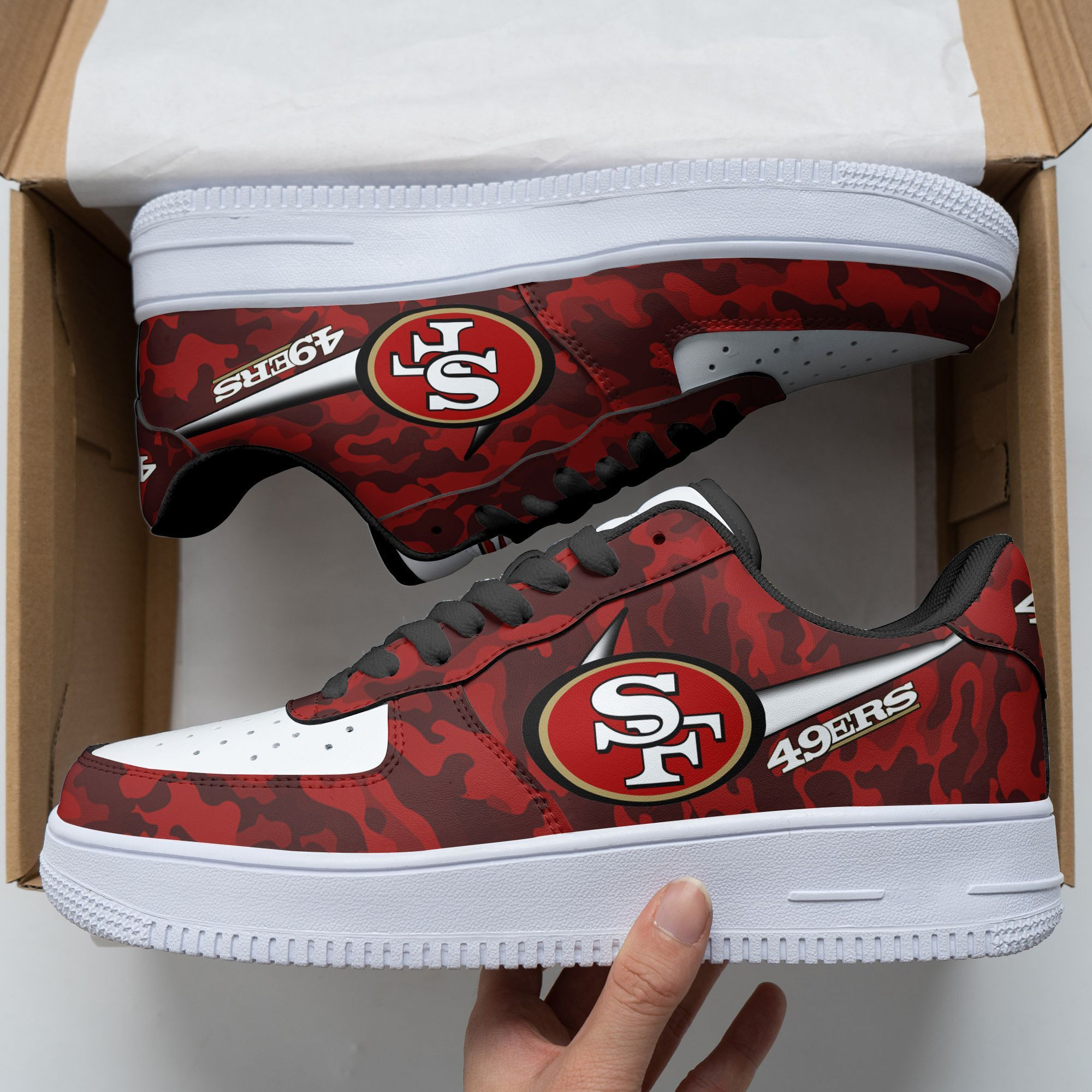San Francisco 49Ers Af1 Sneakers 79 – Wardrobe Collective