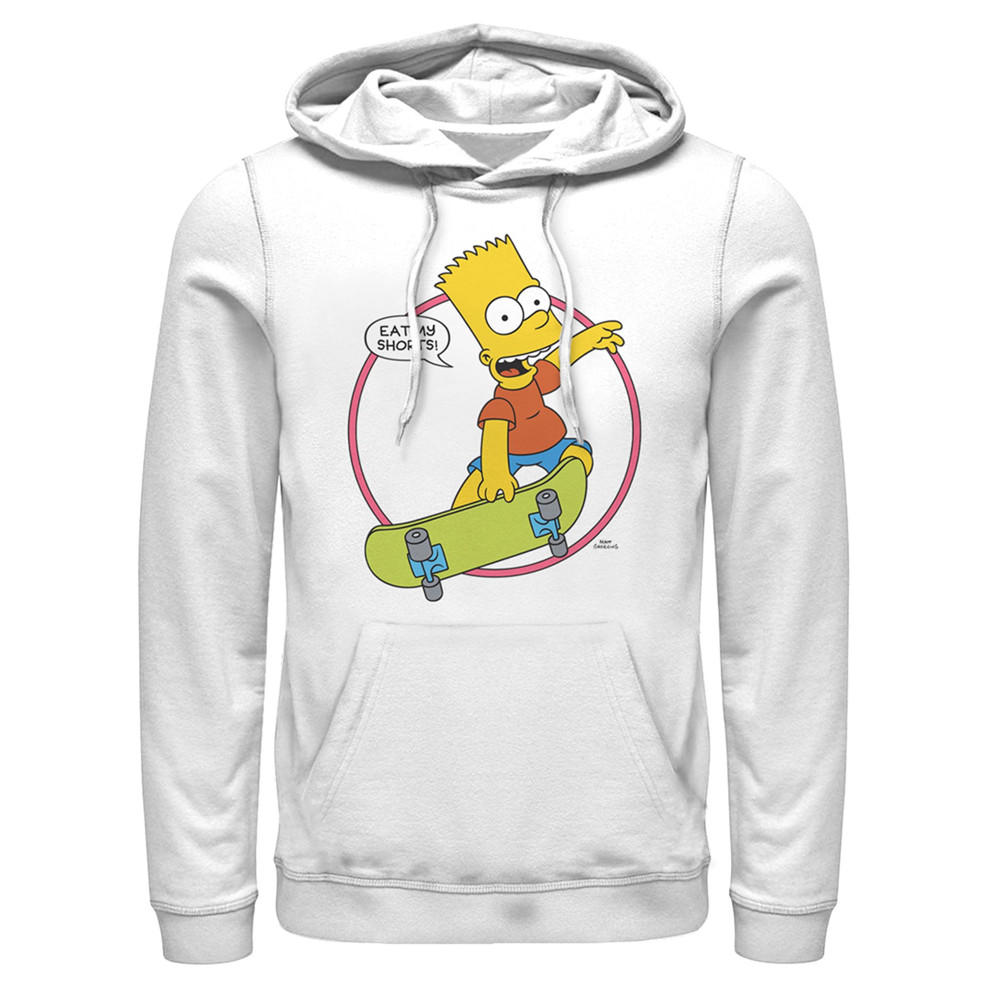 The Simpsons Men’S Eat My Shorts  Pull Over Hoodie