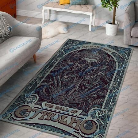 Cthulhu Halloween Living Room Area Home Depot Area Rug Carpet Vintage Home Decor Gift Ideas Carpet