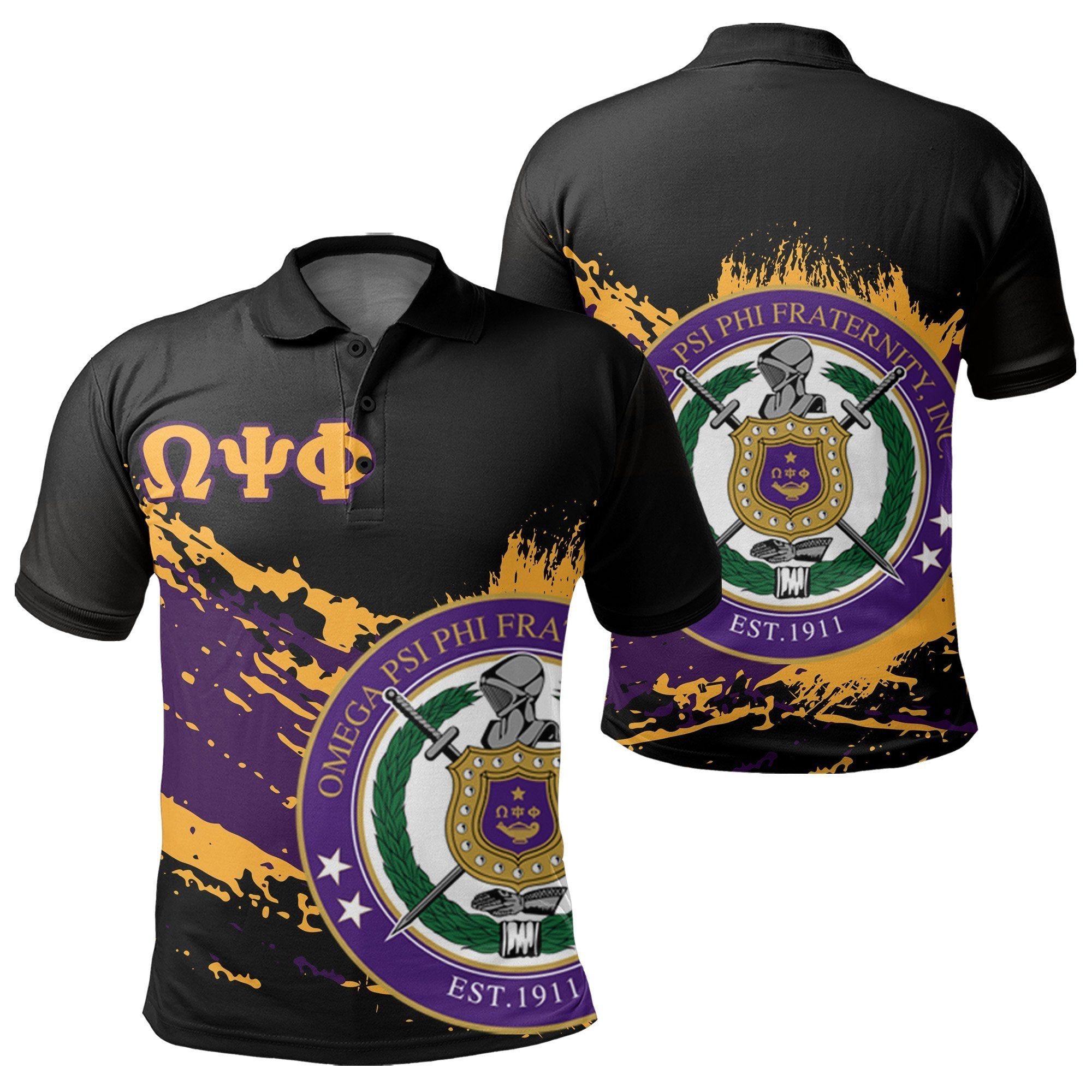 Fraternity Polo – Omega Psi Phi Polo Shirt Tip Style