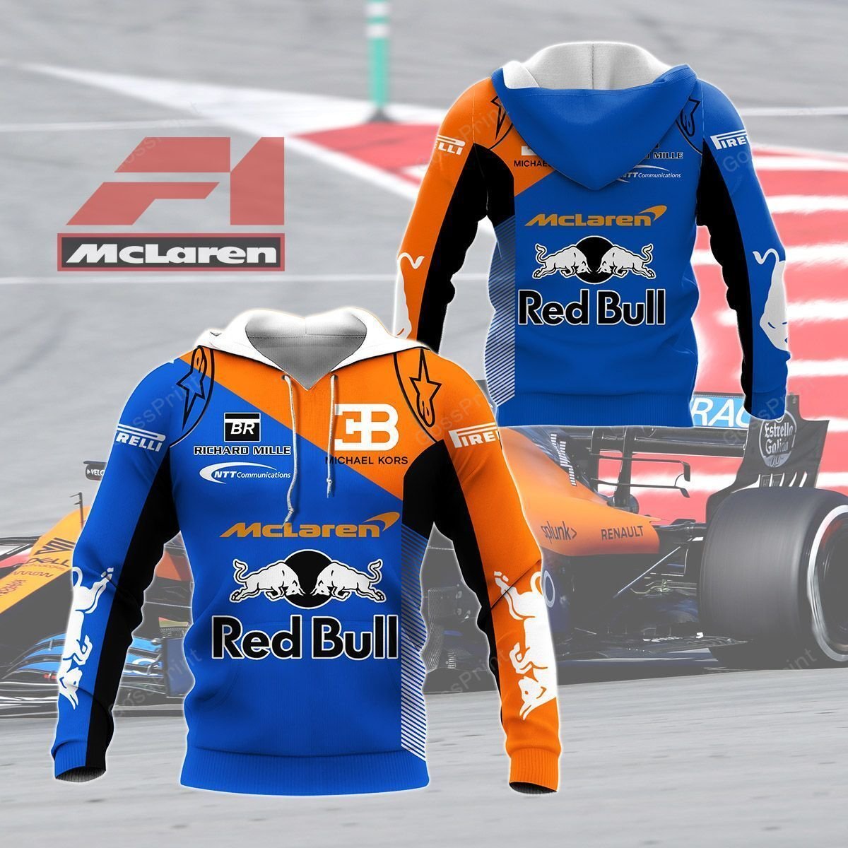 3D All Over Printed Mclaren Shirts Ver 2