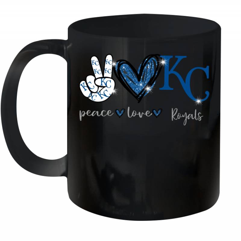 Peace Love Royals gift for Kansas City Royals Fans Ceramic Mug 11oz