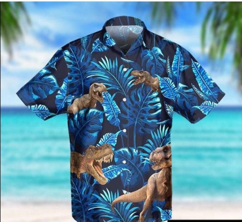 Dinosaurs Navy Blue Nice Design Hawaii Shirt Ha57464