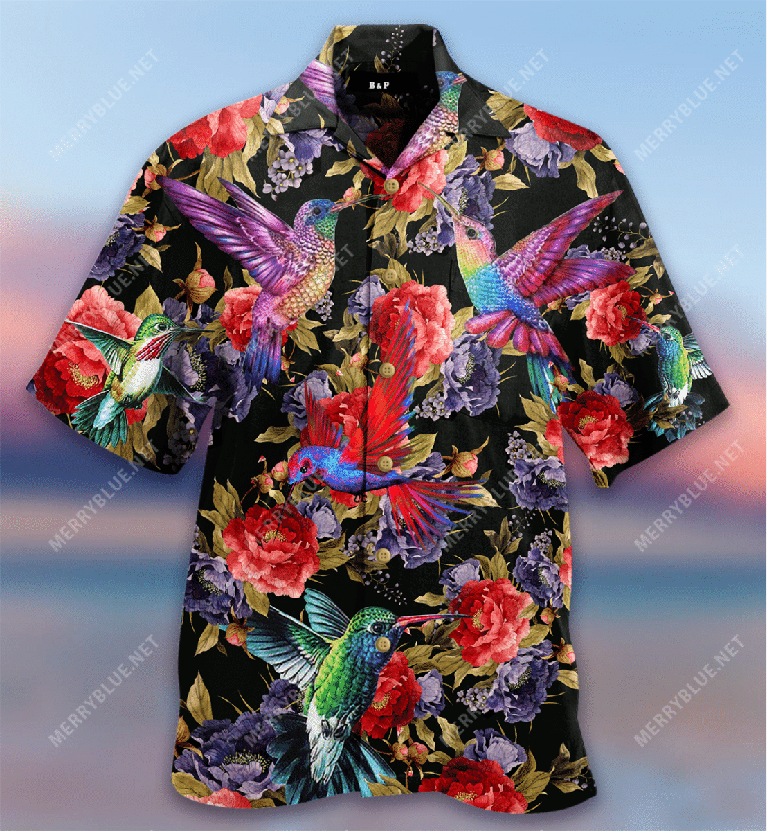 Order Hummingbird Peonies Hawaii Shirt Ha111410