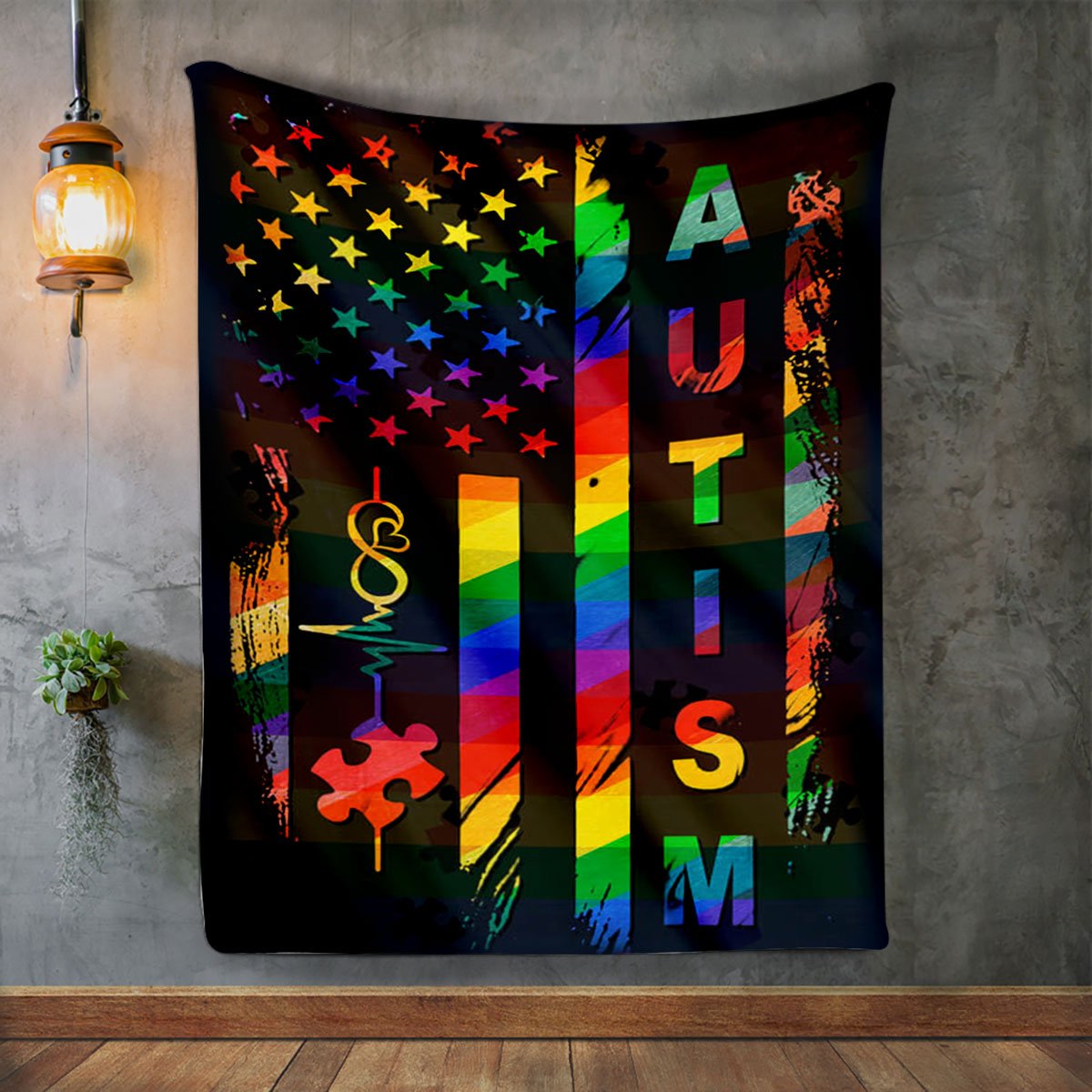 Autism Premium Fleece Blanket, Autism Gift