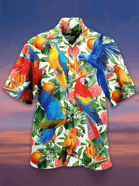 Tropical Parrot Hawaii Shirt Unisex Adult Ha90257