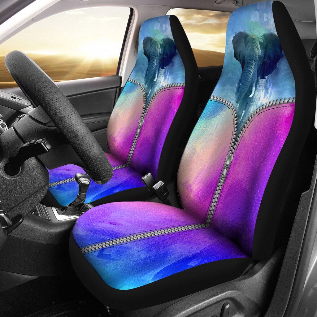 Elephant Zipper Color Car Seat New Version Equestrian And Dressage Car Seat Covers, Seat Covers Full Set, Carseat Covers, Automotive Seat Covers.