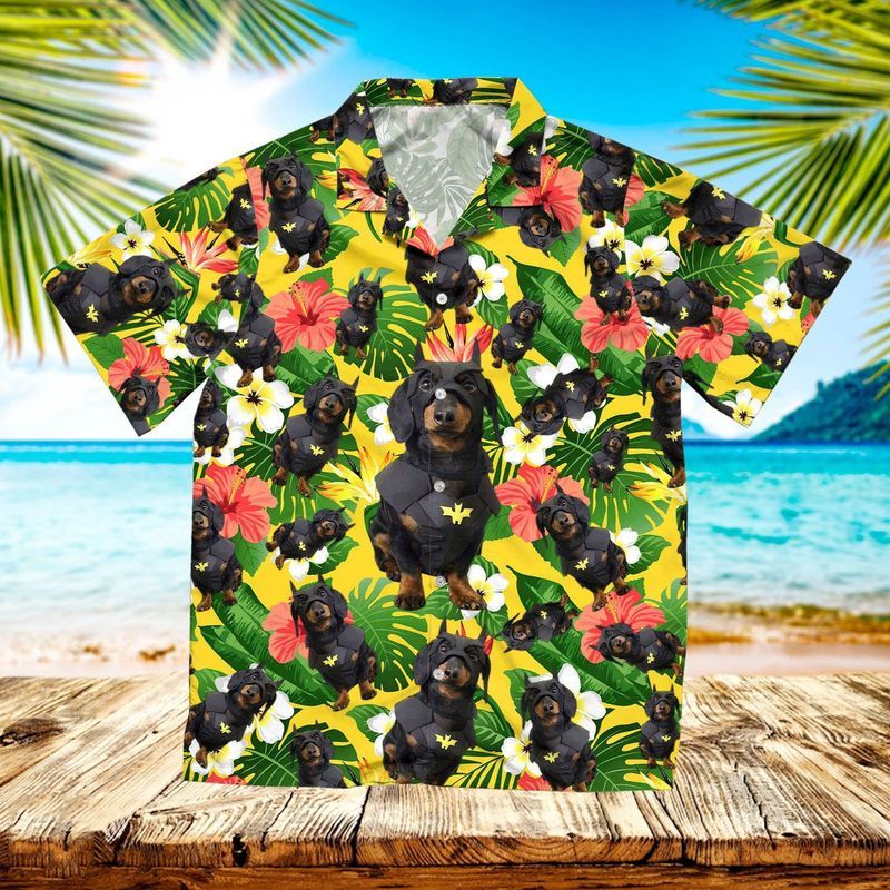 Cute Dachshund Summer Colorful Nice Design Unisex Hawaii Shirt For Men And Women Ha71917