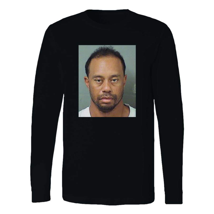 Tiger Woods Dui Fan Mugshot Long Sleeve T-Shirt