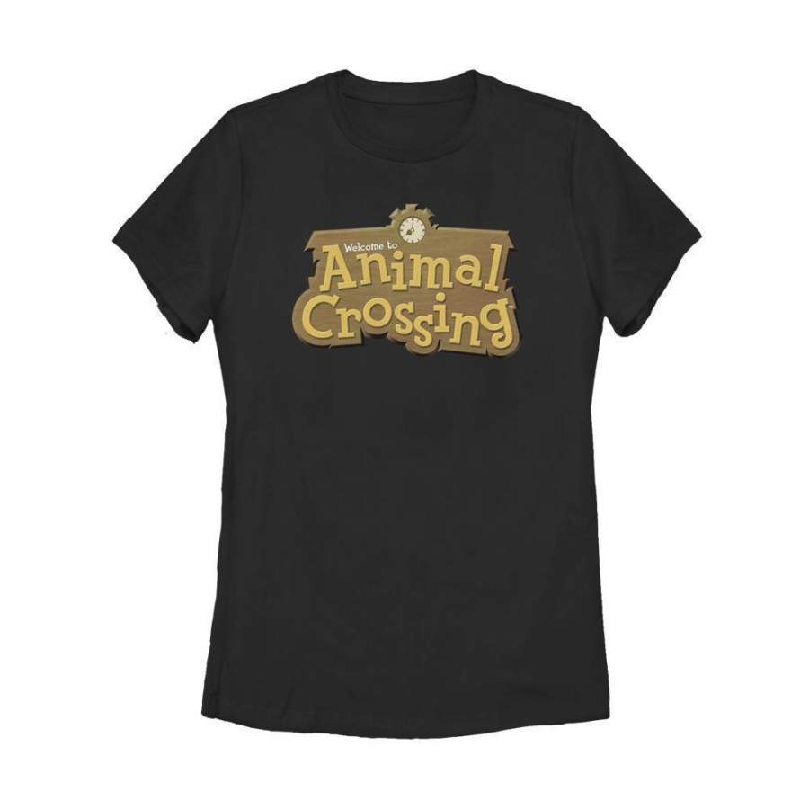 Animal Crossing Logo – Animal Crossing Nintendo Women’s T-Shirt, Black