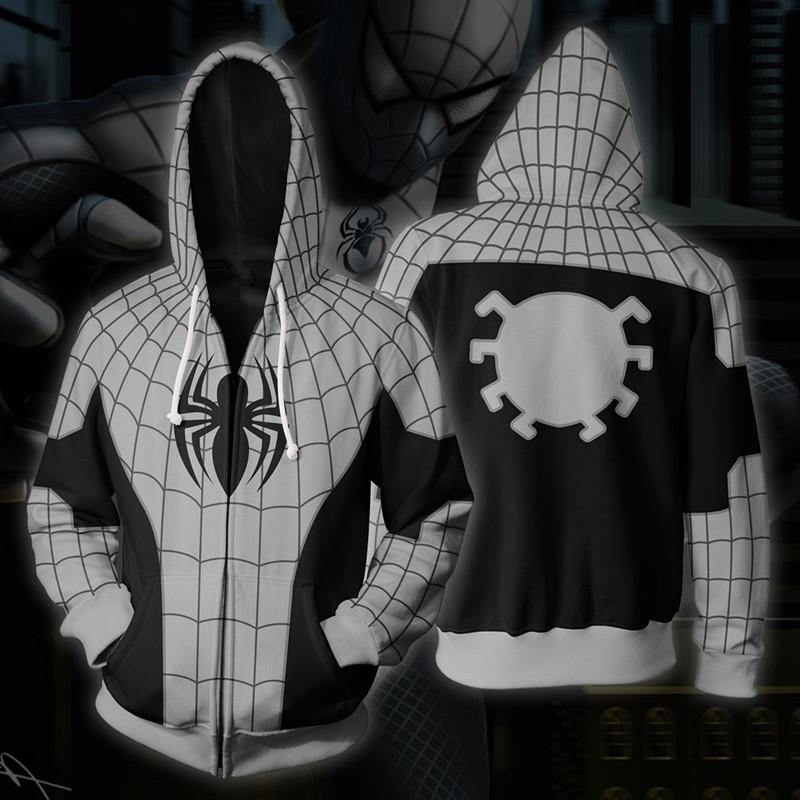 Spider-Man Hoodie – Armed Spiderman Zip Up Hoodie Csos00U