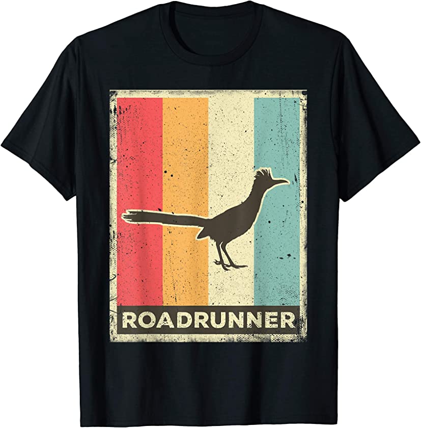 Roadrunner Lover Vintage Retro Poster Animal T-Shirt