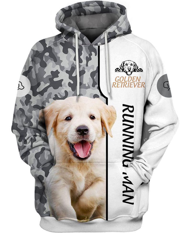 Gifts For Couples 3D Print Golden Retriver Adult Unisex