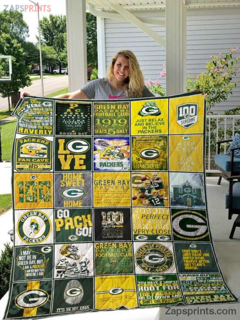 Green Bay Packers Fan Made 3 D Printing Quilt Gift For Fan Football Lovers