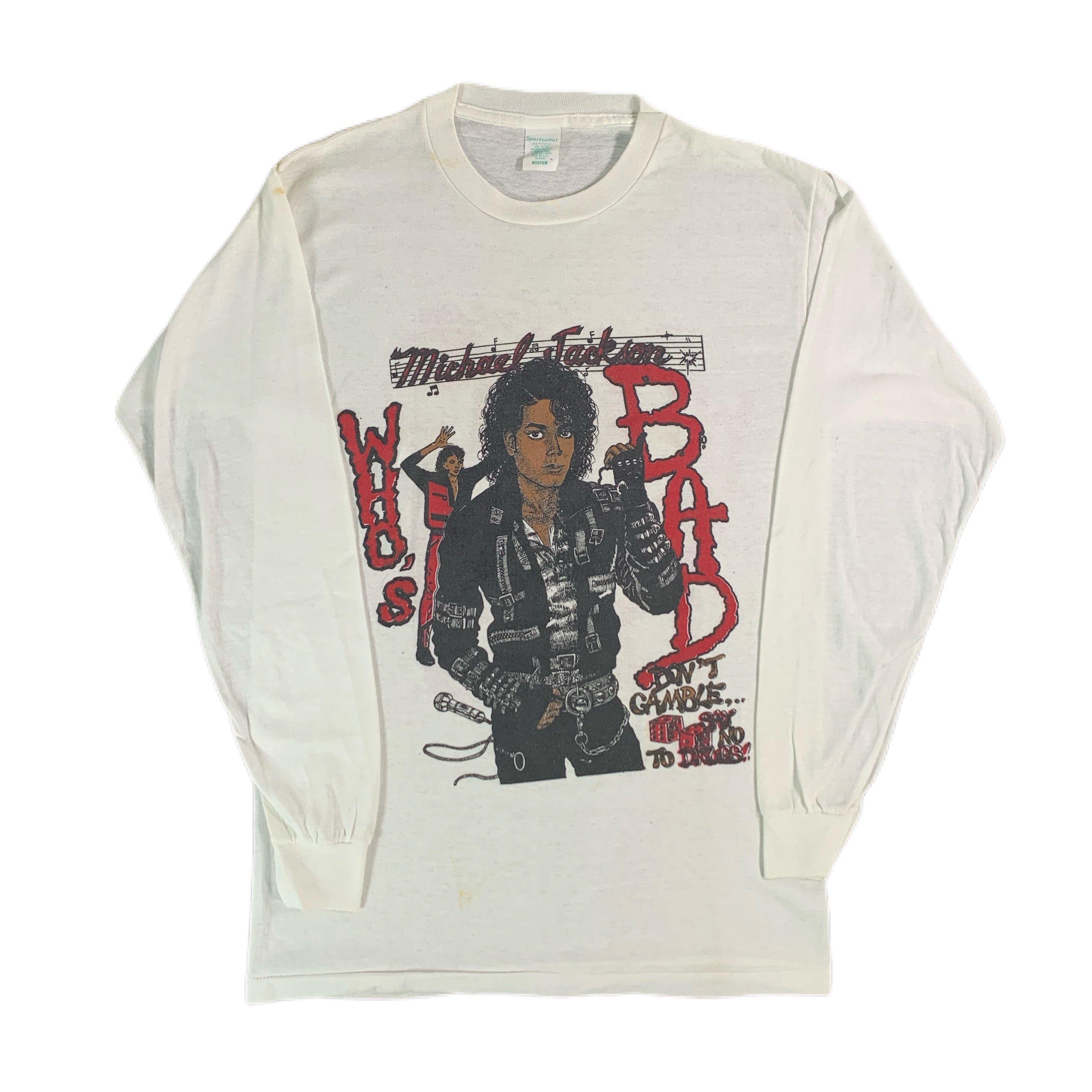 Vintage Michael Jackson “BAD” Long Sleeve Shirt