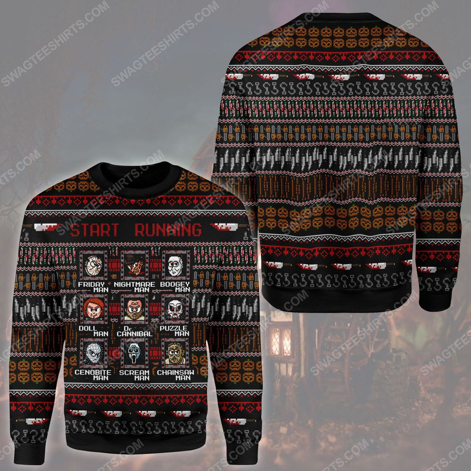 [Special Edition] Horror Killers Start Running ​Ugly Christmas Sweater – Maria