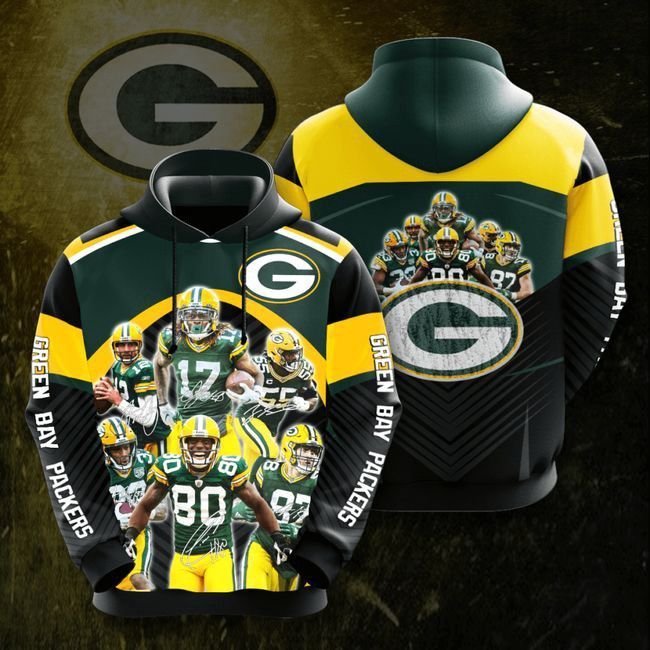 Green Bay Packers Pullover Long Sleeve Shirt Gift For Fan 3D Pullover Hoodie, Bomber Jacket, Sweatshirt, T-Shirt