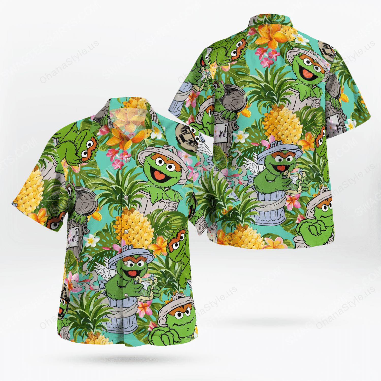 The Muppet Show Oscar Grouch Hawaii Shirt Maria Ha63801