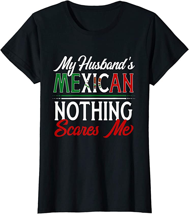 Womens Mexican Husband Mexico Wife Anniversary Wedding Gift T-Shirt