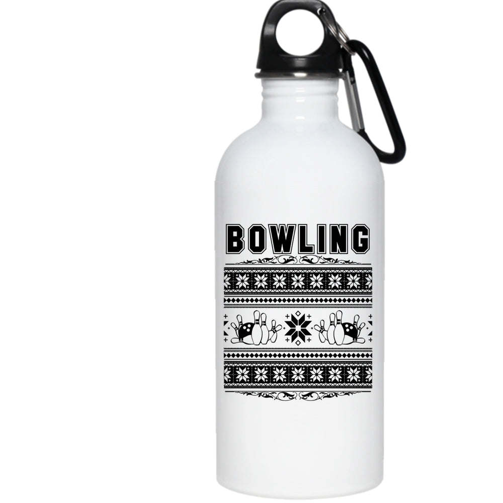 Bowling 20 Oz Stainless Steel Bottle,Make An Ugly Christmas Outdoor Sports Water Bottle