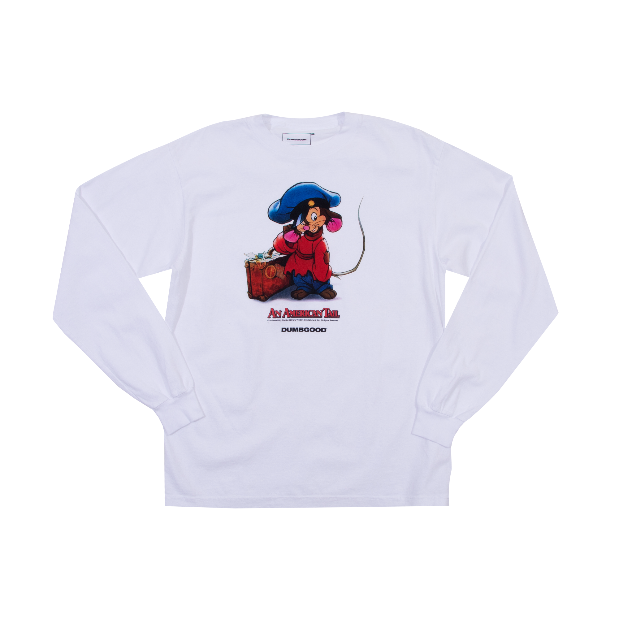 An American Tail Fievel White Long Sleeve