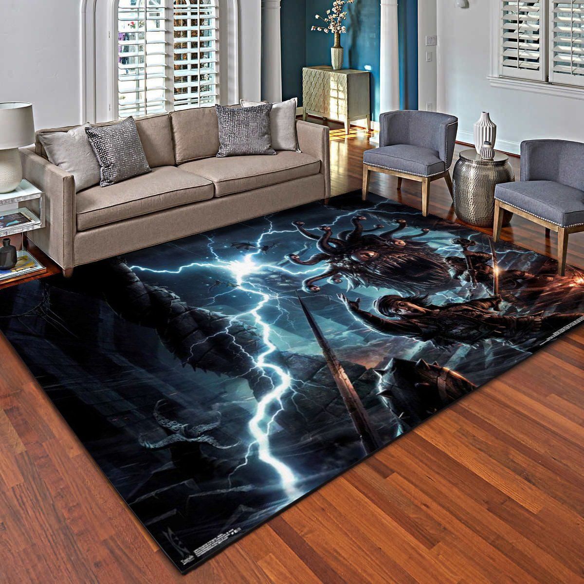 Dungeons And Dragons Battle Area Rugs, Living Room Bedroom Carpet