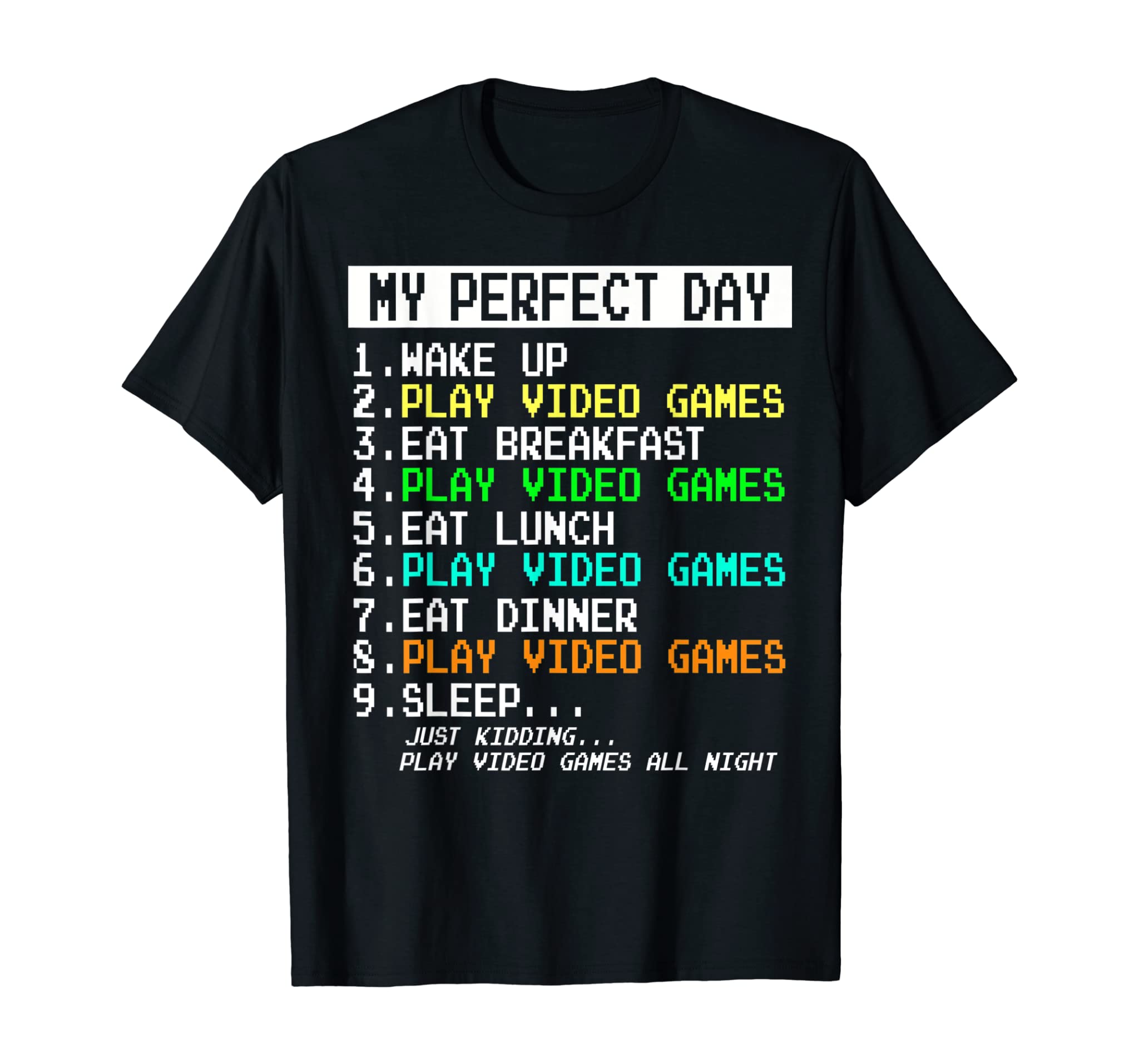 Perfect Day Gamer Gifts For Teen Boys – Video Games Men T-Shirt