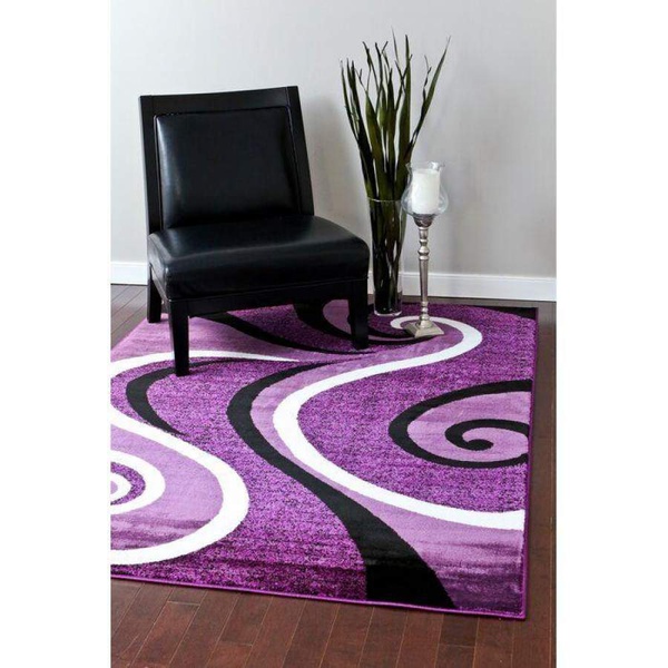 Custom Areas Rug Frampton Cotterell Abstract Purple Rug - Gift For Family 2