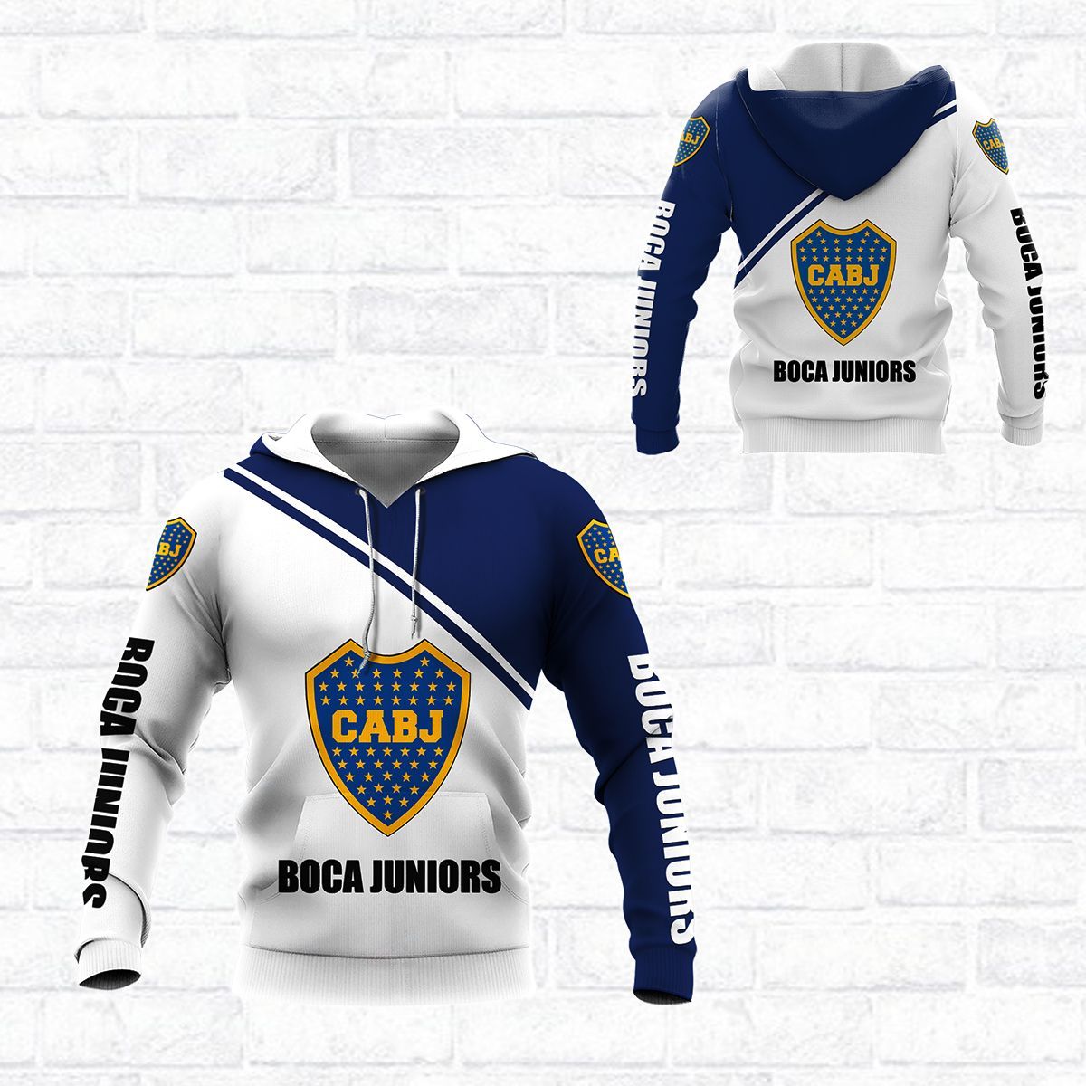 3D All Over Printed Boca Juniors NTH-VA Shirts Ver 2 (White)