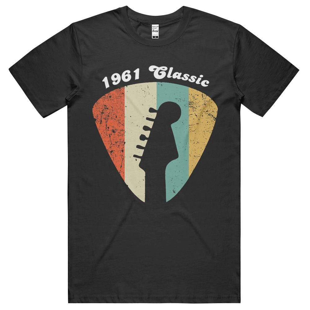 60th Birthday 1961 Guitar Player Retro Vintage Gift Unisex Shirt