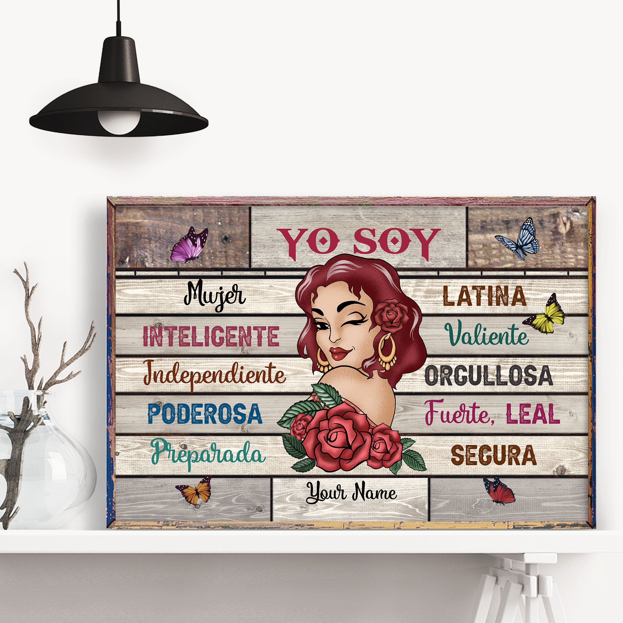 Yo Soy Mujer – Personalized Poster/Canvas – Hispanic Heritage Monthgift For Hispanics