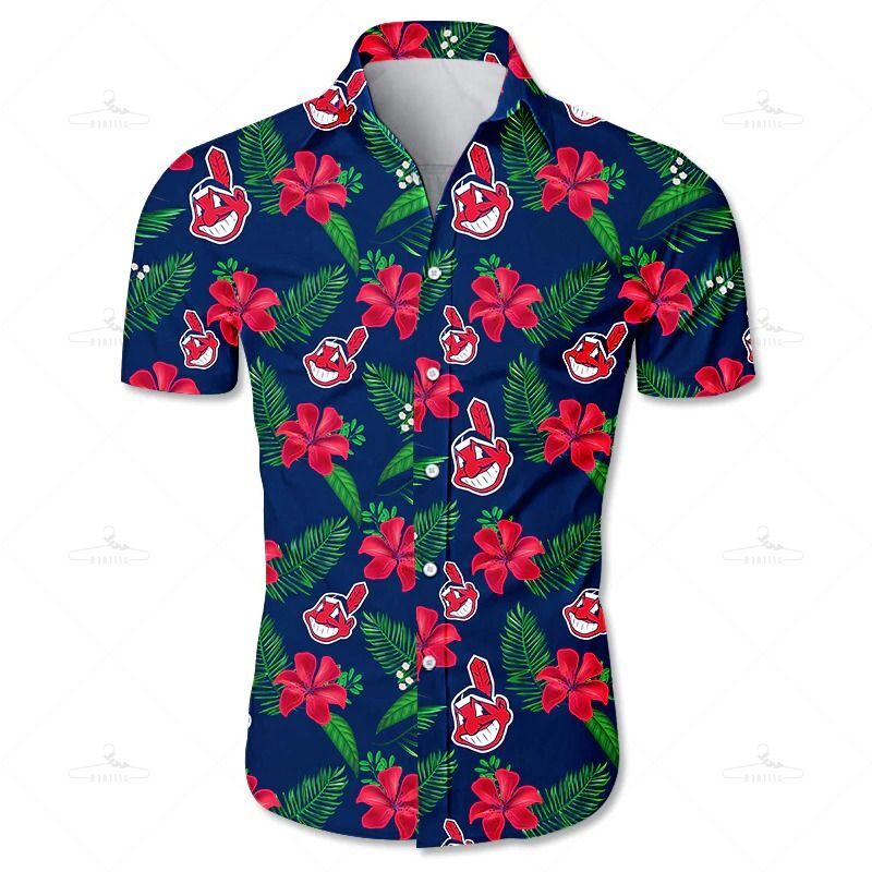 Cleveland Indians Hawaii Shirt Tropical Flower Gift S Ha4631