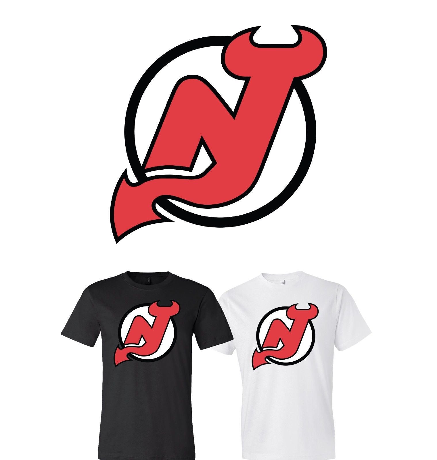 New Jersey Devils Logo Team Shirt Jersey Shirt