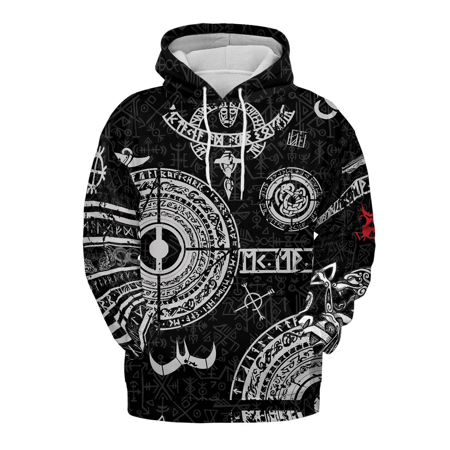 Viking Tattoo Hoodie 3D #H