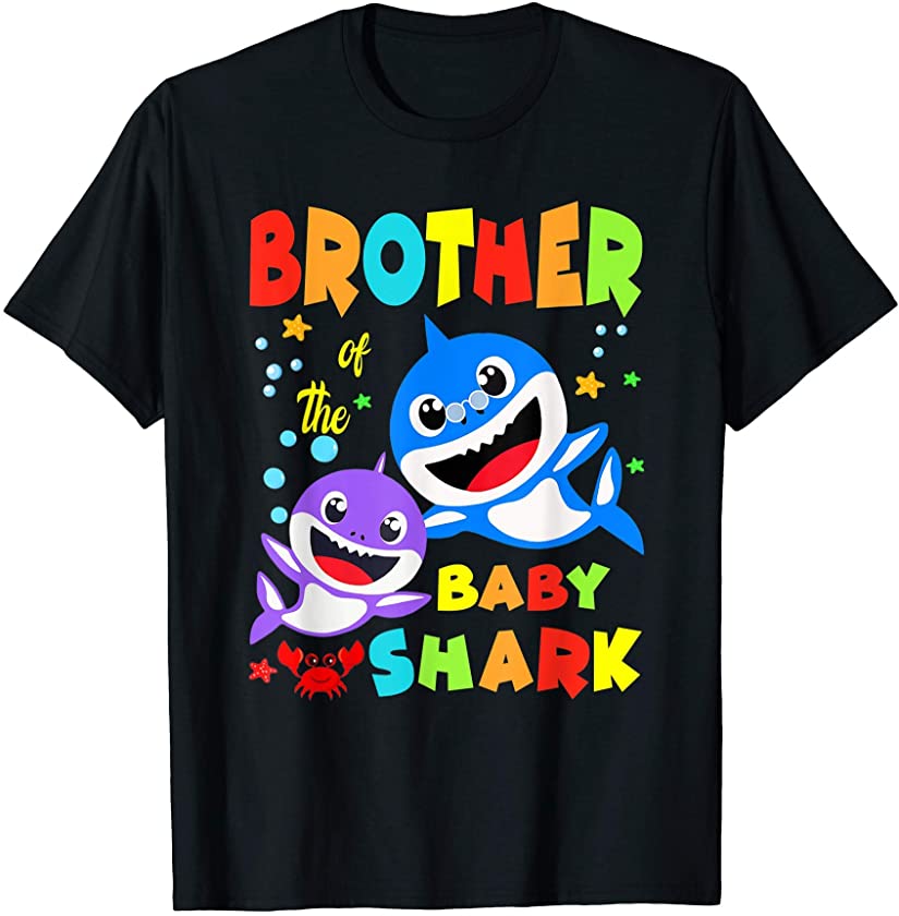 Brother Of The Baby Shark Birthday Brother Shark T-Shirt