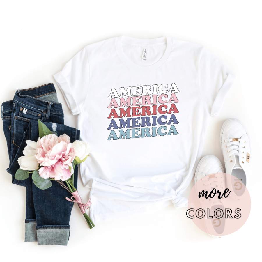 America Shirt, Usa Shirt, Patriotic Shirt, 4Th Of July Shirt