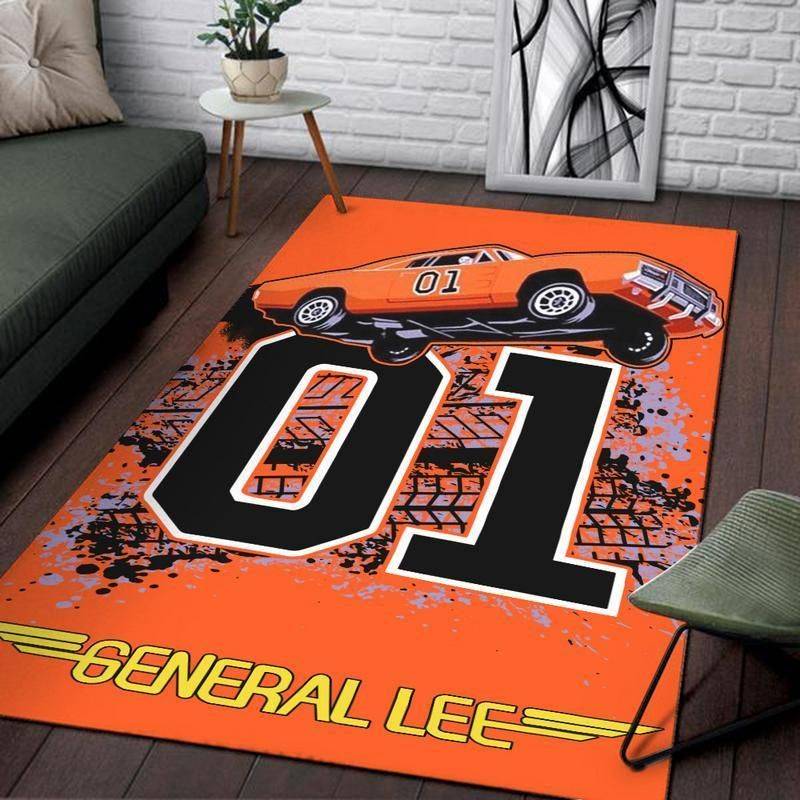 GENERAL LEE THE DUKES OF HAZZARD GOOD OLE BOY DODGE CHARGER RUG 8