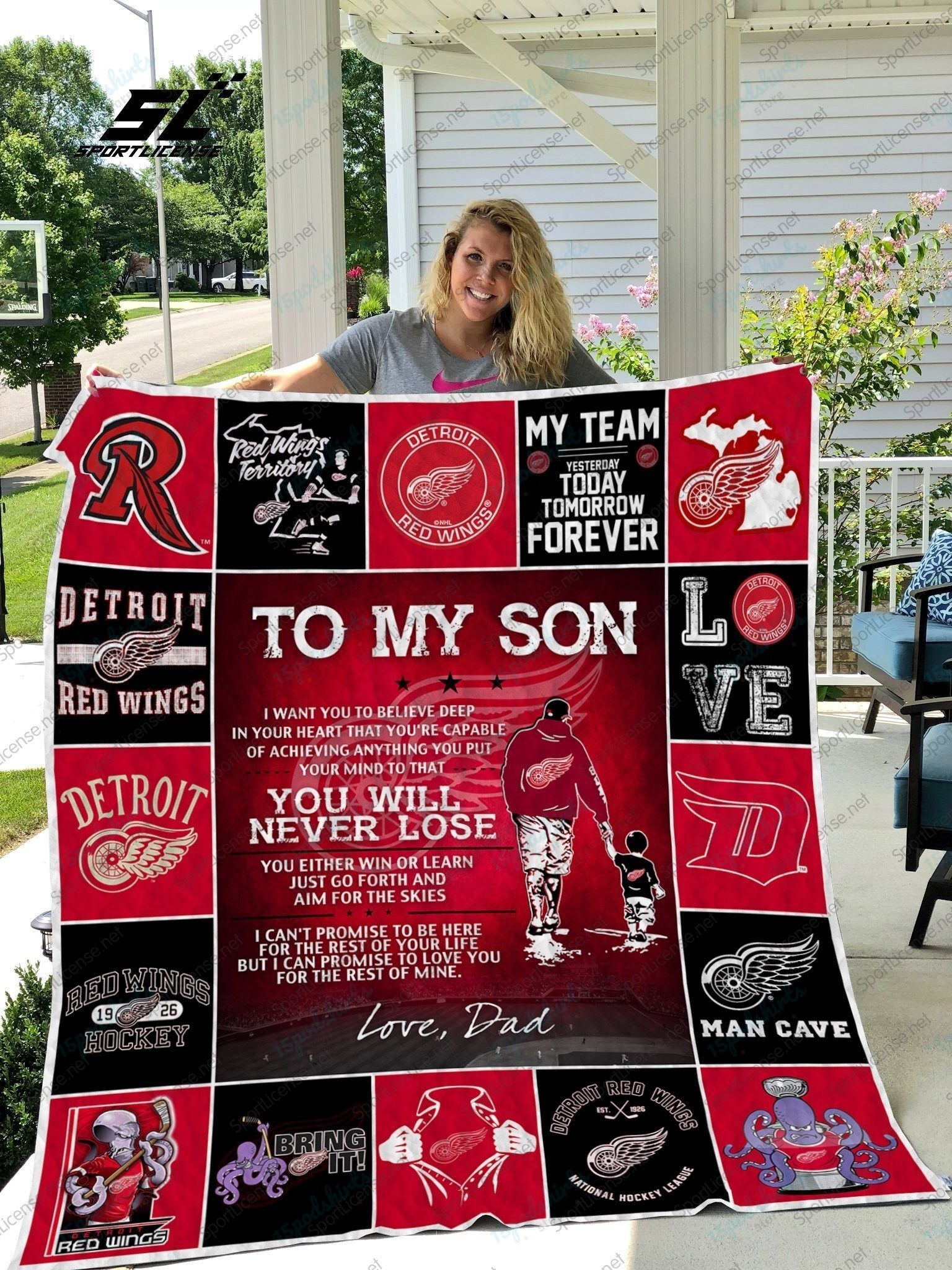 H Detroit Red Wings D Quilt