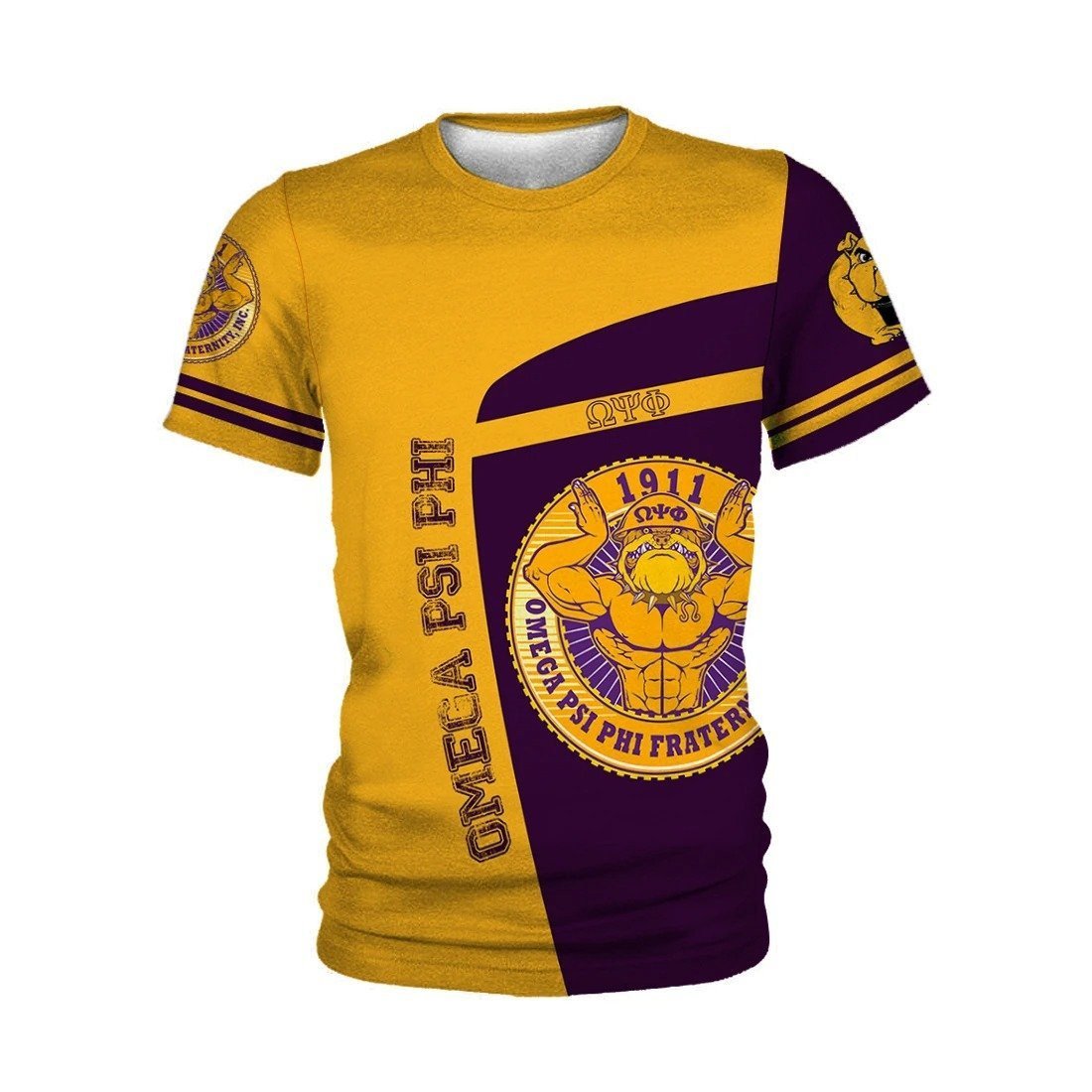 Fraternity Tshirt – Omega Psi Phi Bulldog Sport Style Tshirt