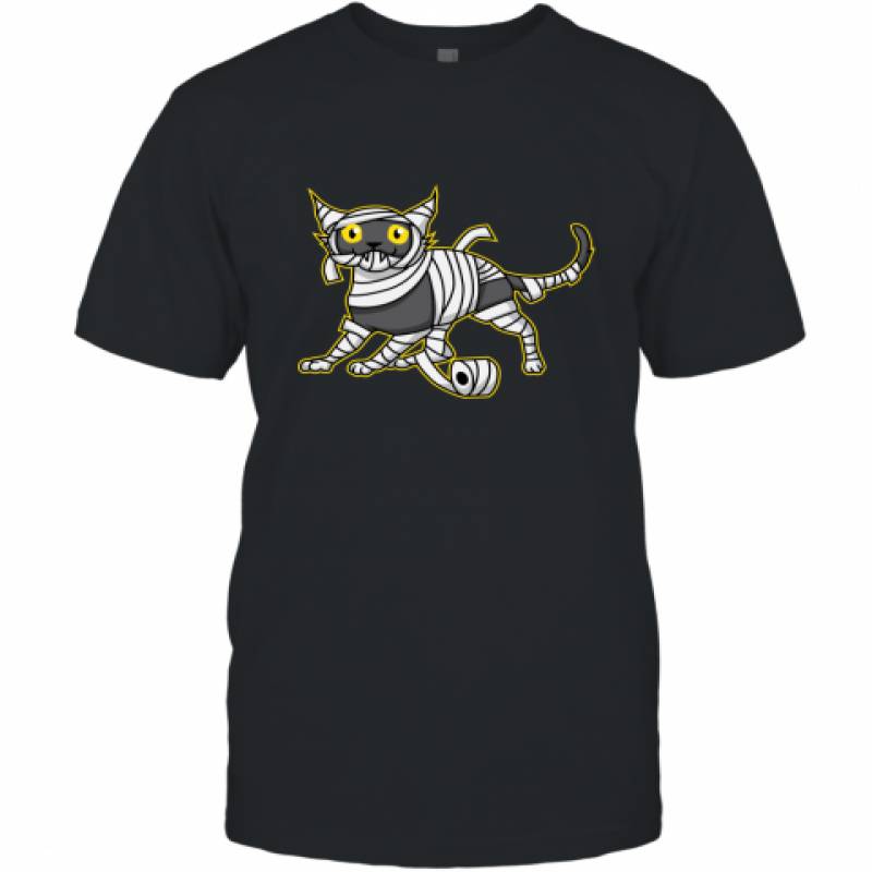 Cat Mummy Design Halloween Kitten shirt T-Shirt