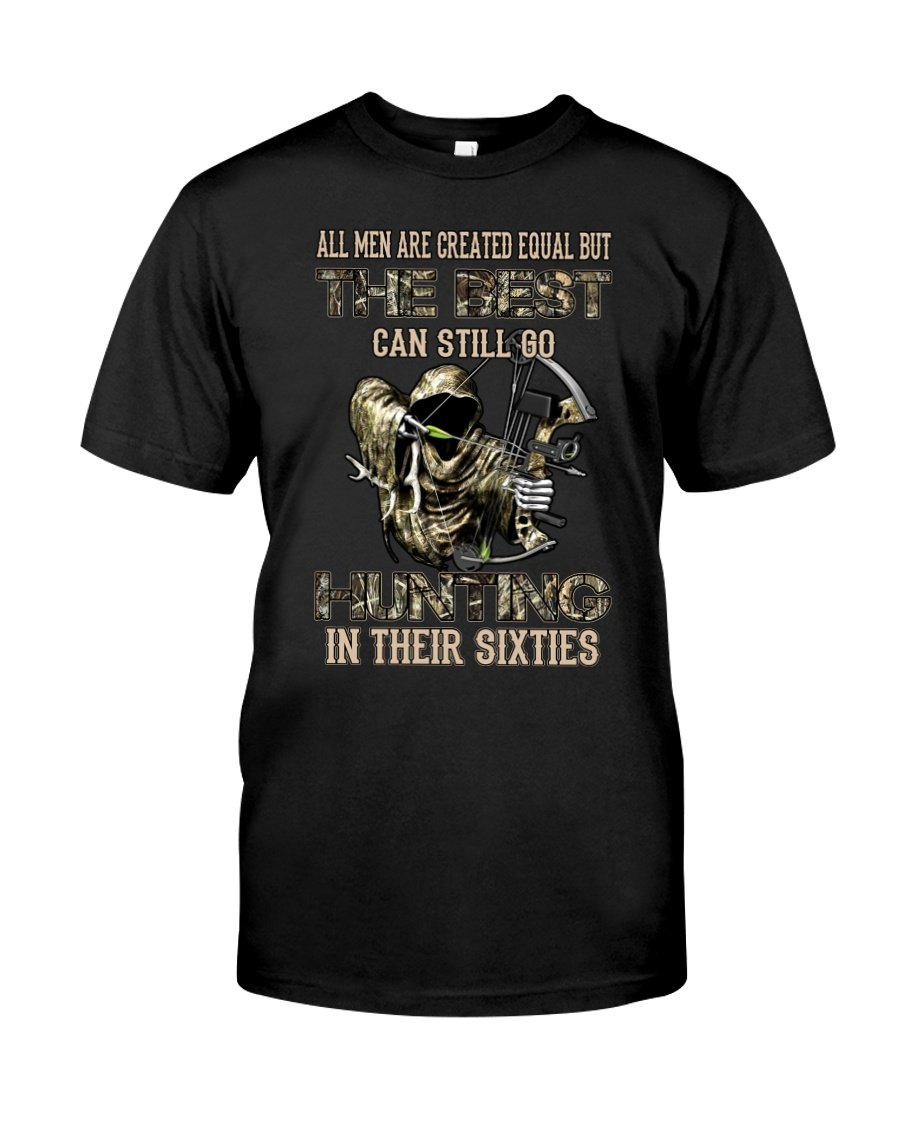 Hunting Unisex Full Size Adult Black T-Shirt