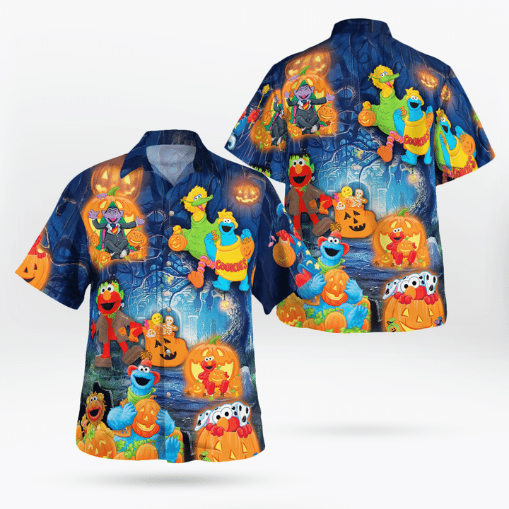 Halloween In Sesame Street Hawaii Shirt For Men Women Adult Ha46792