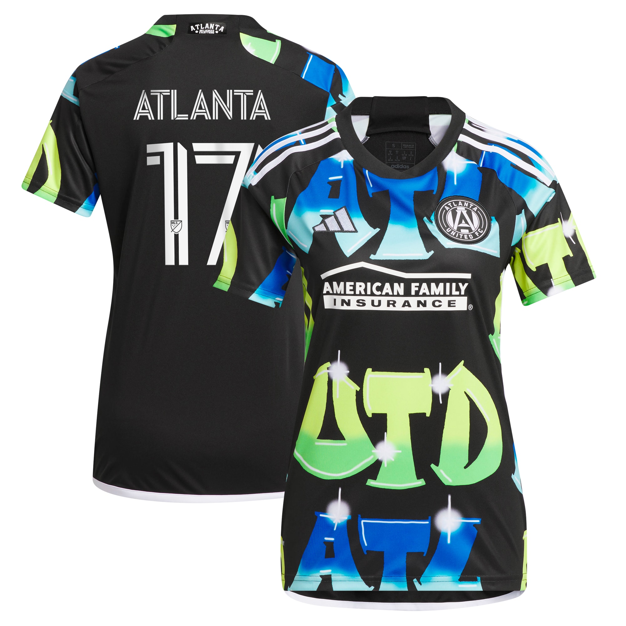 Atlanta Supporters Atlanta United FC Women's 2023 The 404 Replica Player Jersey – Black