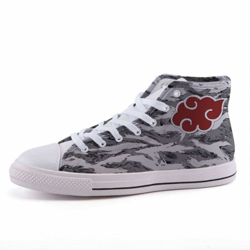 Naruto Akasuki Symbol Camo Anime Theme Sneaker Shoes