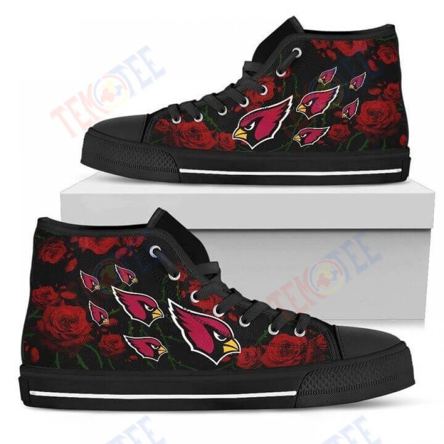 Mens Womens Lovely Rose Thorn Incredible Arizona Cardinals High Top Shoes TMT550