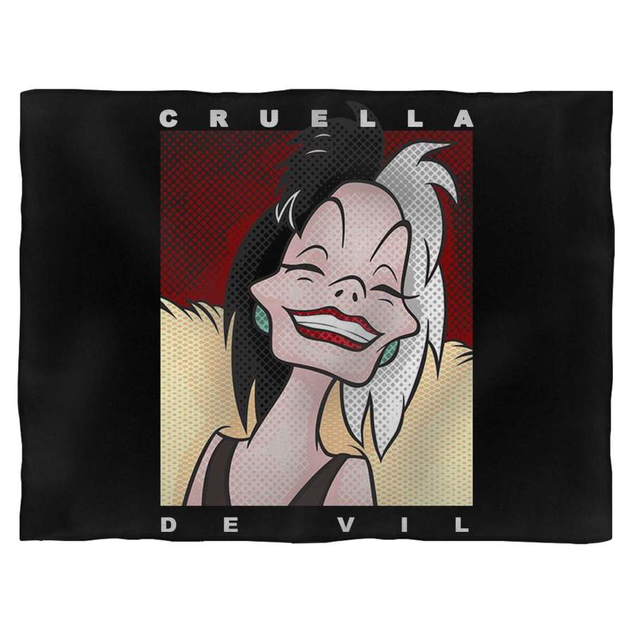 Disney Dalmatians Cruella Smile Portrait Blanket